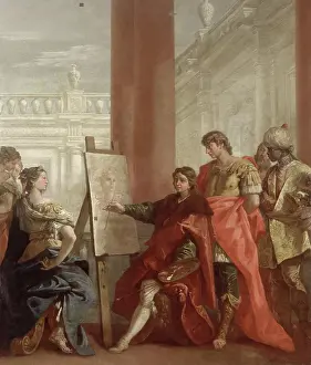 Beauty Prints: Apelles Paints Campaspa, 1713. Creator: Sebastiano Ricci