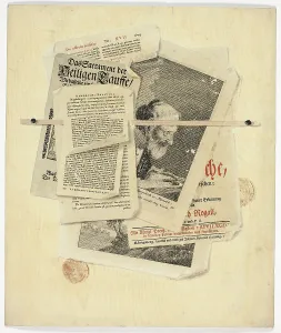 Mail Prints: Aphorismi Politici: Trompe l'Oeil with Posted Notices and Prints