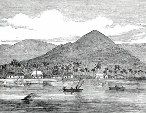 South Pacific Prints: Apia, Samoa, Navigators Islands, 1876. Creator: Unknown