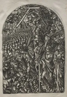 1485 1561 Prints: The Apocalypse: Four Angels Holding Back the Winds, 1546-1556. Creator: Jean Duvet (French