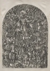 1485 1561 Prints: The Apocalypse: Christ Mounted on a White Horse, 1546-1556. Creator: Jean Duvet (French