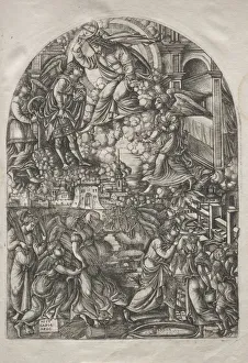 1485 1561 Prints: The Apocalypse: The Winepress of the Wrath of God, 1546-1556. Creator: Jean Duvet (French