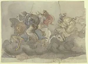 Muller Prints: The Apocalyptic Horsemen. Creator: Victor Muller
