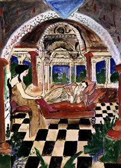 Gouache Collection: Apollinaire and his Muse, c1900-1944. Artist: Max Jacob