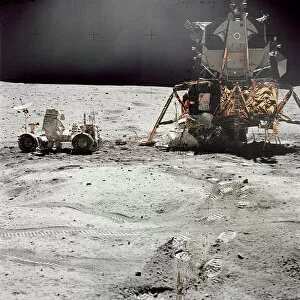 Charles Moss Duke Junior Collection: Apollo 16 Lunar Module Orion on the lunar surface, April 21, 1972. Creator: Charles Duke