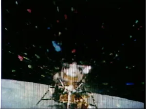 Apollo 16 television transmission of Lunar Module ascent stage lift off, April 23, 1972 Apollo 16 television transmission of Lunar Module ascent stage lift off, April 23, 1972