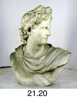Bust Prints: Apollo Belvedere, 19th century. Creator: Unknown