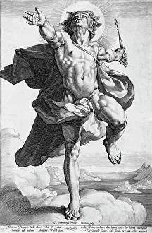 Sun God Prints: Apollo, c1591. Creator: Jacob Matham