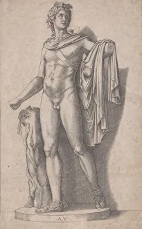 Agostino De Musi Prints: Apollo, ca. 1514-36. Creator: Agostino Veneziano