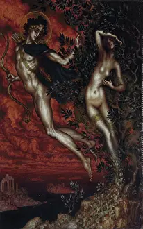 Apollo Prints: Apollo and Daphne, 1900. Creator: Nikolay Kalmakov