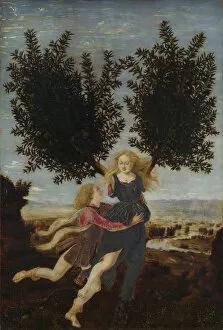 Dryad Gallery: Apollo and Daphne, ca. 1470-1480. Artist: Pollaiuolo, Antonio (ca 1431-1498)