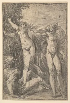 Andrea Schiavone Prints: Apollo and Daphne, ca. 1538-40. Creator: Andrea Schiavone