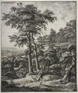 Anthonie Waterloo Dutch Collection: Apollo and Daphne. Creator: Anthonie Waterloo (Dutch, 1609 / 10-1690)