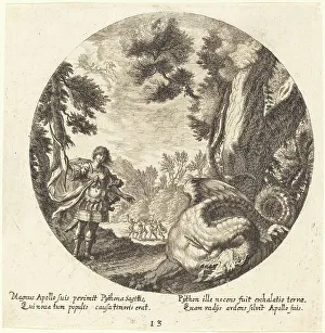 Wolfgang The Elder Georg Andreas Prints: Apollo Killing the Python, 1665. Creator: Georg Andreas Wolfgang
