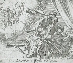 Apollo and Leucothoe, published 1606. Creators: Antonio Tempesta, Wilhelm Janson