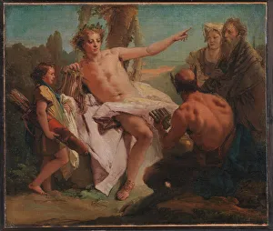 Veneer Prints: Apollo and Marsyas, 1757. Creator: Giovanni Battista Tiepolo