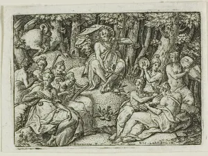 Creativity Prints: Apollo and the Muses, n. d. Creator: Etienne Delaune