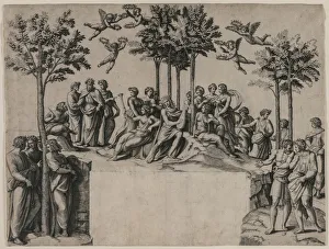 After Prints: Apollo on Parnassus, c. 1517-1520