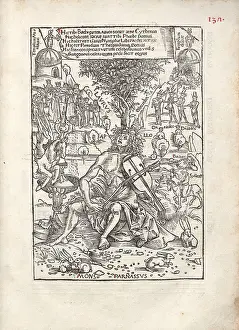 Apollo Prints: Apollo on Parnassus. From: Melopoiae sive Harmoniae tetracenticae