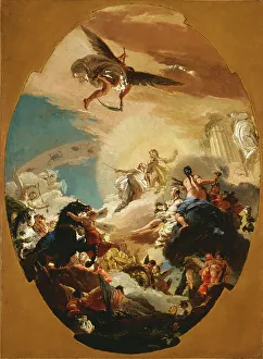 Sun God Prints: Apollo and Phaëthon, c1731. Creator: Giovanni Battista Tiepolo