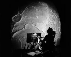 Apollo Project flight simulator, USA, 1960s. Creator: NASA