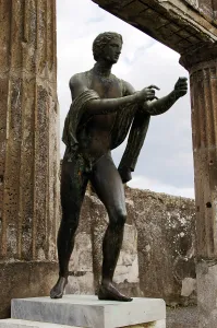 The Apollo Saettante as an archer, bronze, Temple of Apollo, Pompeii, Italy, 3rd century BC (2009). Creator: LTL