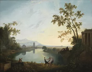 Lyre Gallery: Apollo and the Seasons (Classical Landscape), ca. 1770-1779. Creator: Richard Wilson