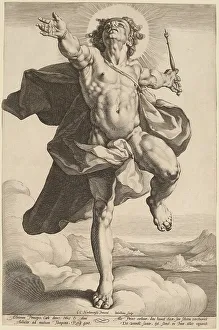 Matham Jacob Prints: Apollo as Sol, c.1591. Creator: Jacob Matham