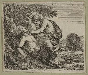 De Saint Sorlin Collection: Apollon et Marsyas, 1644. Creator: Stefano della Bella