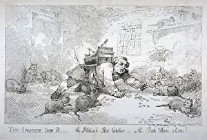 Crawling Prints: The apostate Jack R - the political rat catcher - NB. Rats taken alive!, 1784