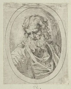 Guidop Reni Prints: An apostle with a long beard looking down at an open book