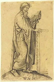 St Simon Prints: The Apostle Simon, c. 1480/1490. Creator: Wolf Huber