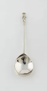 Bartholomew St Prints: Apostle Spoon: St. Bartholomew, London, 1618 / 19. Creator: Unknown