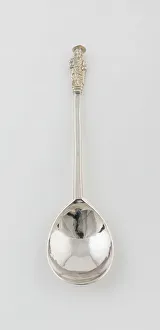 St Simon Prints: Apostle Spoon: St. Simon Zelotes, London, 1637 / 38. Creator: Unknown