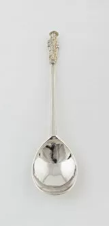Apostle Spoon Gallery: Apostle Spoon: St. Simon Zelotes, London, 1637 / 38. Creator: Unknown