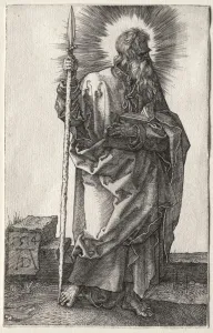 Late 15th Early 16th Century Prints: The Apostle Thomas. Creator: Albrecht Dürer (German, 1471-1528)