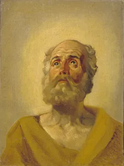 Briullov Prints: Apostles Head, 1843-1847. Artist: Briullov, Karl Pavlovich (1799-1852)