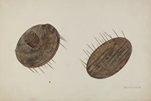 Watercolour And Graphite On Paperboard Collection: Apothecarys Pill Coater, 1941. Creator: Herman O. Stroh