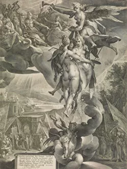 Fama Collection: Apotheosis of the Arts, ca. 1619. Creator: Jan Muller