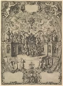 Ammon Jost Gallery: The Apotheosis of Emperor Maximilian II, 16th century. Creator: Jost Ammon