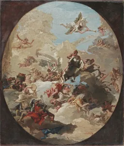 Ascending Prints: The Apotheosis of Hercules, 1765. Creator: Giovanni Domenico Tiepolo