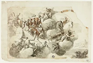 Carracci Agostino Prints: Apotheosis of a Hero, n.d. Creators: Domenico Mondo