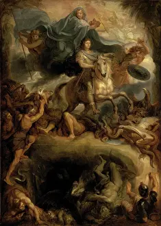 World History Prints: Apotheosis of Louis XIV, 17th century. Creator: Le Brun, Charles (1619-1690)
