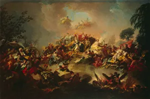 Autocrat Gallery: Apotheosis of the Reign of Catherine II, 1767. Creator: Guglielmi, Gregorio (1714-1773)