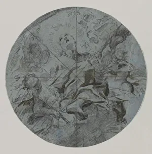 Apotheosis of a Saint (recto), second half 17th century. Creator: Giovanni Battista Benaschi