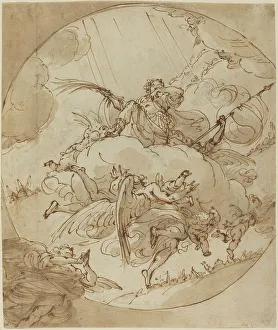 Apotheosis Prints: The Apotheosis of San Vitale, 1781. Creator: Ubaldo Gandolfi