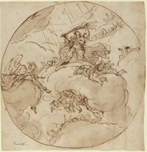 Apotheosis Prints: The Apotheosis of San Vitale, 1781. Creator: Ubaldo Gandolfi