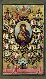 Images Dated 22nd February 2011: Apotheosis of the Virgin of Vladimir, 1668