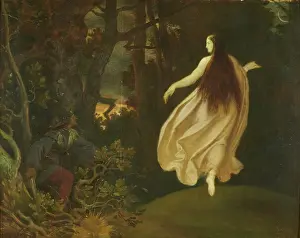 Vision Prints: Apparition in the Forest (from Sleeping Beauty), before 1858. Creator: Moritz von Schwind