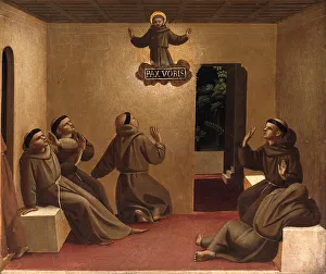 Angelico Gallery: Apparition of Saint Francis at Arles (Scenes from the life of Saint Francis of Assisi), ca 1429